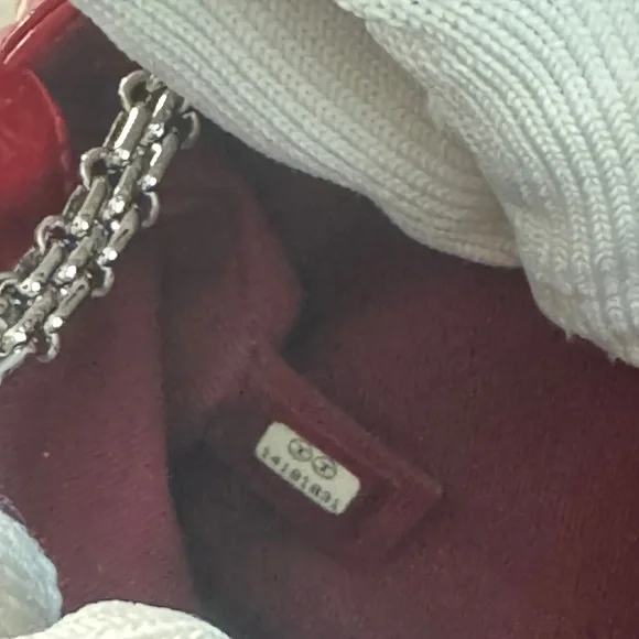 Chanel Mademoiselle Red Quilted Patent Leather Bag - Picture 5 of 13